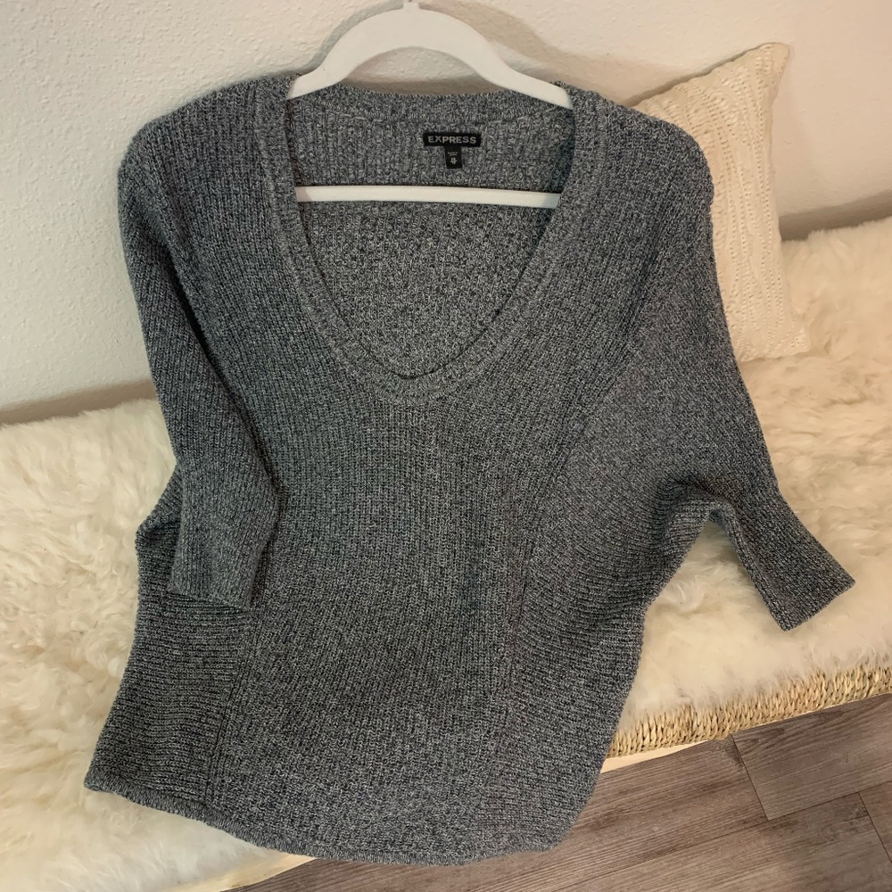 express 3/4 sleeve sweater